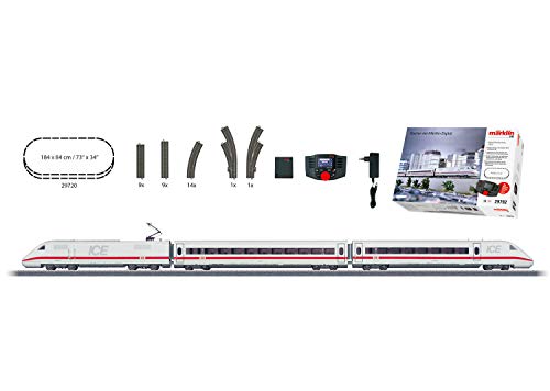 Märklin ICE 2 HO (1:87) modelo de ferrocarril y tren - modelos de ferrocarriles y trenes (HO (1:87), 16.5 mm, Niño/niña, Negro, Rojo, Color blanco, Corriente alterna, 726 mm)