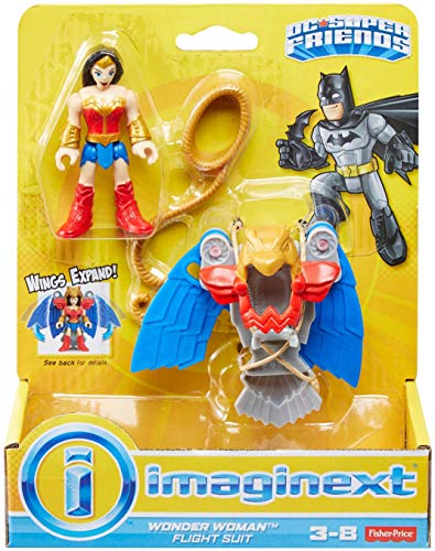 Mattel – DRT59 – Imaginext – DC Super Friends – Wonder Woman – Figura de Juguete con Accesorios de Traje de Vuelo