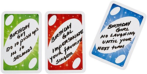 Mattel Games - UNO ¡Feliz Cumpleaños!, Juego de Mesa (CGJ06)