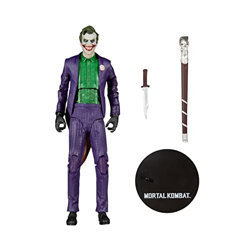 McFarlane Toys TM11056 Mortal Kombat 7IN Figuras WV7-JOKER, Multicolor