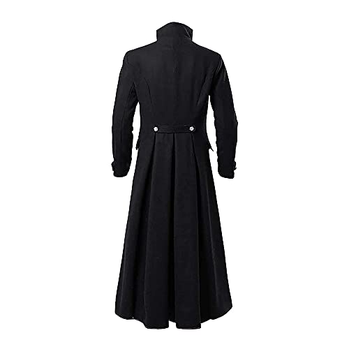 Medieval Steampunk Halloween Costumes for Men Abrigo gótico Vintage FRAC Chaqueta renacentista Pirata Traje Victoriano Gabardina