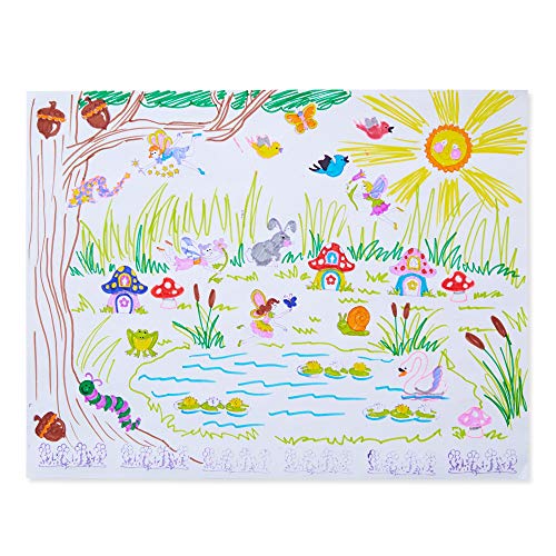 Melissa & Doug 12424 - Estampar una escena - jardín de hadas