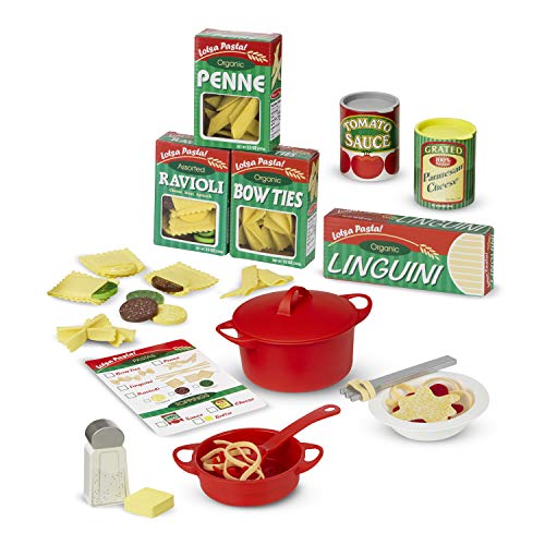 Melissa & Doug Prepare & Serve Pasta Set - Juegos de rol (Cocina y comida, Estuche de juego, 3 año(s), 254 mm, 228,6 mm, 76,2 mm)