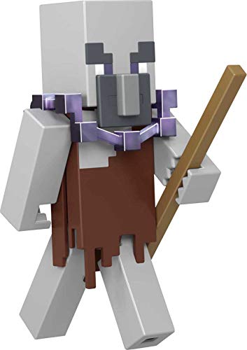 Minecraft Dungeons Figura de batalla coleccionable de 3.25 pulgadas y accesorios, basado en videojuegos, regalo de historias imaginativas para niños y niñas de 6 años en adelante