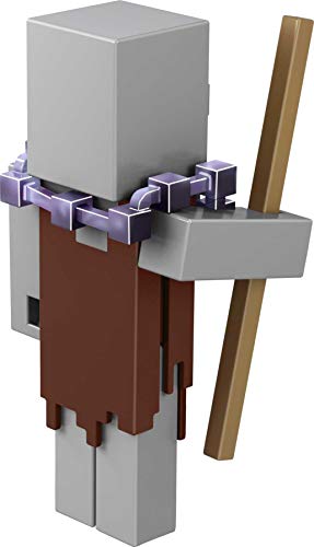 Minecraft Dungeons Figura de batalla coleccionable de 3.25 pulgadas y accesorios, basado en videojuegos, regalo de historias imaginativas para niños y niñas de 6 años en adelante