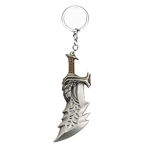 MINTUAN Juego God of War Kratos Llavero Llaveros de Metal Cool Car Llavero Accesorios Bolsa Colgante Encanto Regalo