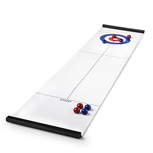 MIQUELRIUS MR13177 - Juego de Mesa Curling - de 2 a 8 Jugadores - a partir 6 años - Pista Enrollable