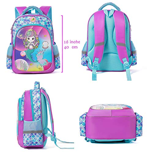 Mochila Escolar para niñas y niños Mochila Grande de Dibujos Animados Mochila