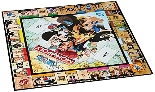 Monopoly- One Piece Juego de Mesa de una Pieza, Individual (036948)