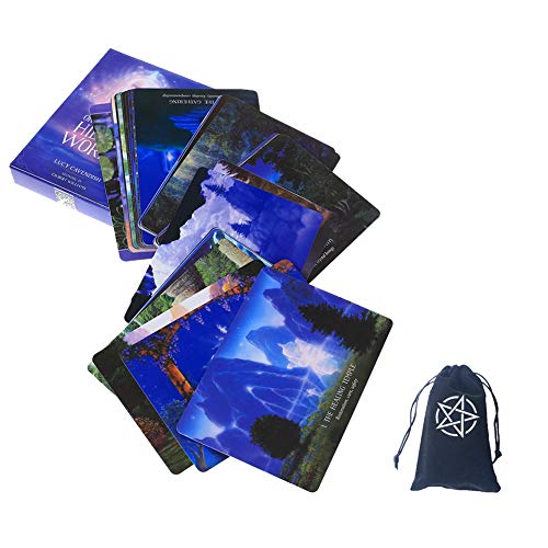 Mundo Oculto Tarjetas Oracle Tarjetas Tablero Tablero Deck Games Tarot Cards Divination Fate Tarjeta de Juego Familia Familia Regalo,with Bag,Standard