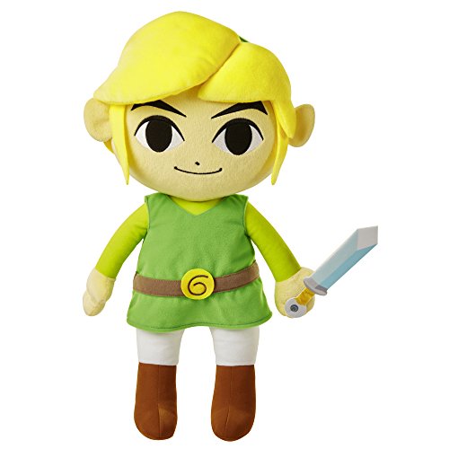 Nintendo Zelda Plush - Figura de Toon Link (50 cm), Color Verde y Amarillo