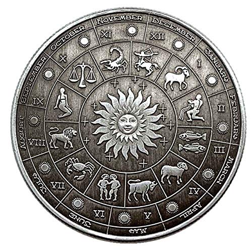 NLR 12 constelación de monedas conmemorativas Aries/ Tauro/ Géminis/ Cáncer/ Leo/ Virgo/ Libra/ escorpión/ Sagitario/ Capricornio/ Acuario/ Piscis recuerdo Artes Colección(Todas las 12 constelaciones)