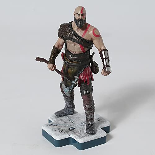 Nmomoytu Figura de PVC de God of War Kratos Atreus modelo coleccionable de juguete