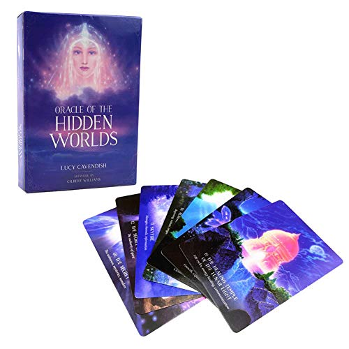 Nueva baraja de Tarot Cartas de oráculos misteriosa baraja de oráculos de adivinación de The Hidden Worlds para Mujeres niñas Juego de Cartas Juego de Mesa