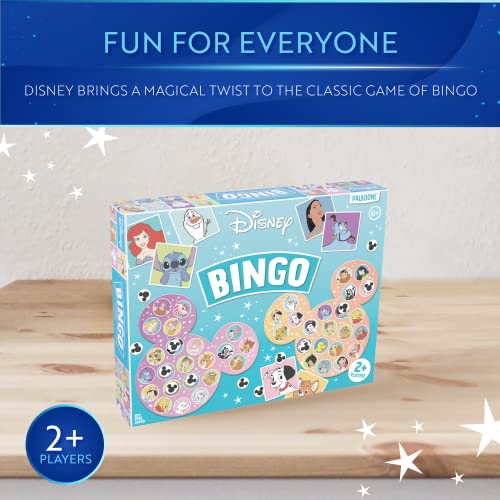 Paladone Disney Bingo - 6 Cartas - 50 Personajes Diferentes - All Hour Indoor Bingo