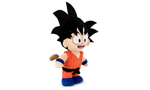 Peluche de los Personajes de Dragon Ball 28cm - Goku, Muten Roshi, Krilin, Puar - Calidad Super Soft (28cm con Display, Goku)