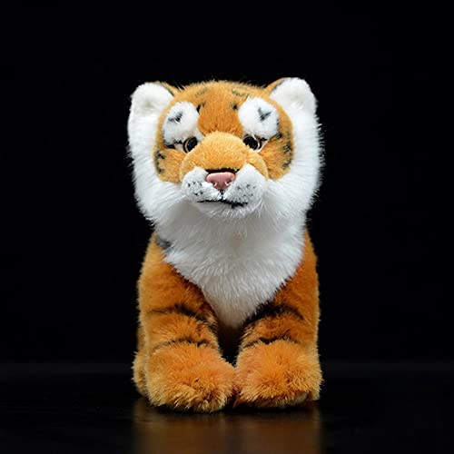 Peluches Lindo Tigre de Bengala Juguete de Peluche Vida Real Amarillo Panthera Tigris Tigris muñeca Suave Realista Animal Relleno simulación niños Regalo Modelo