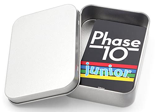 Phase 10 Junior - Juego de cartas (incluye caja de metal)