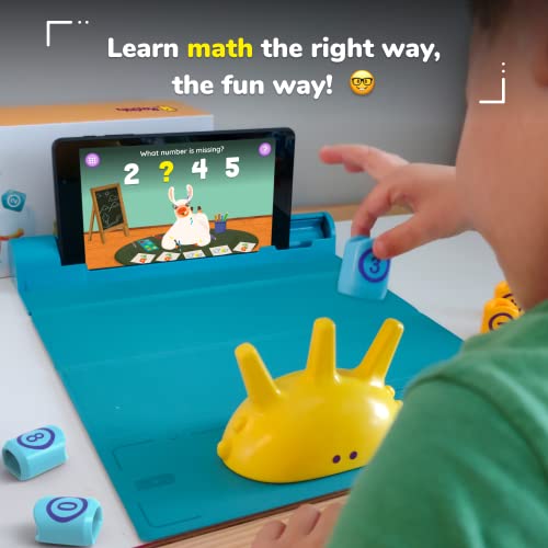 Plugo Count by PlayShifu - Juegos de matemáticas con Historias Durante 4-10 años - Juguetes Stem con secuencias, comparación, Suma y resta (Funciona con iPads, iPhones, pestañas Samsung, Kindle Fire)