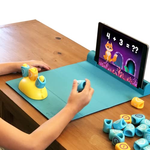 Plugo Count by PlayShifu - Juegos de matemáticas con Historias Durante 4-10 años - Juguetes Stem con secuencias, comparación, Suma y resta (Funciona con iPads, iPhones, pestañas Samsung, Kindle Fire)