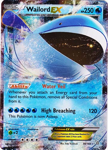 Pokemon Wailord EX 38/160 XY Primal Choque Holo