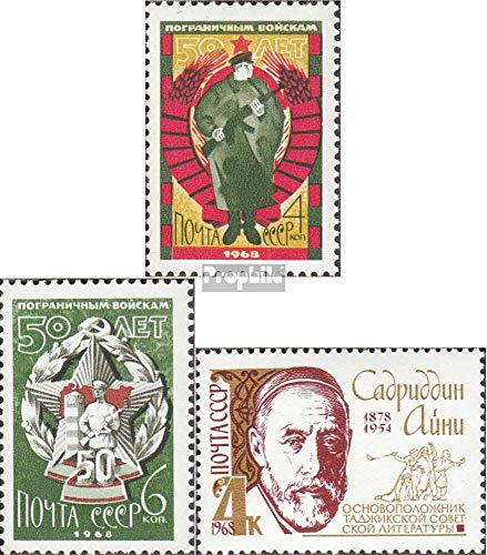 Prophila Collection Unión Soviética 3489-3490,3507 (Completa.edición.) 1968 Las Tropas fronterizas, ajni (Sellos para los coleccionistas) Militar