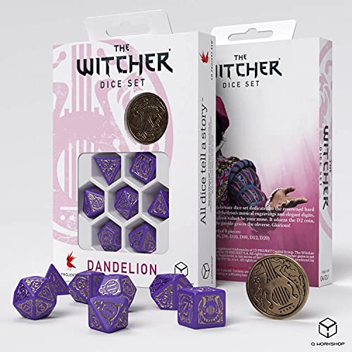 Q-workshop WDA3Q The Witcher Dice Set Dandelion - Viscount de Lettenhove (7)