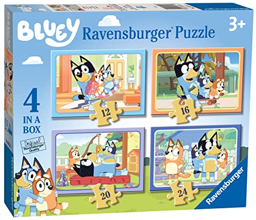 Ravensburger Bluey - Rompecabezas para niños de 3 años (12, 16, 20, 24 Piezas)