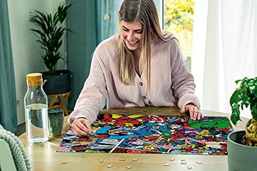 Ravensburger Puzzle 1000 Piezas, Marvel Challenge, Colección Challenge, Puzzle Marvel, Impossible Rompecabezas Ravensburger de óptima calidad, Jigsaw Puzzle