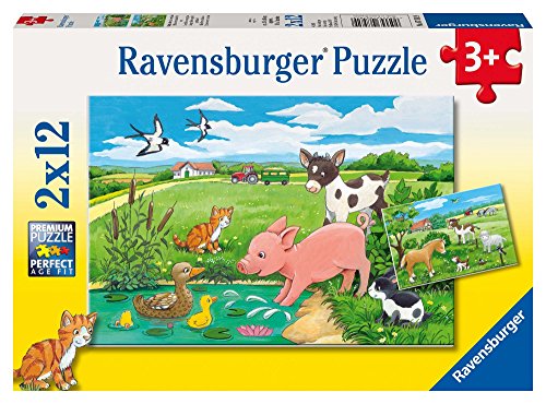 Ravensburger Puzzle, Cachorros de Campo, Puzzles para Niños, Edad Recomendada 3+, 07582 9
