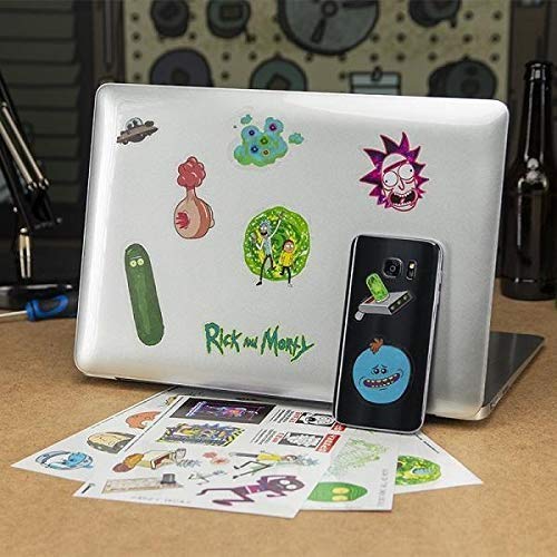 Rick and Morty - Adhesivos Impermeables Reutilizables para Gadget