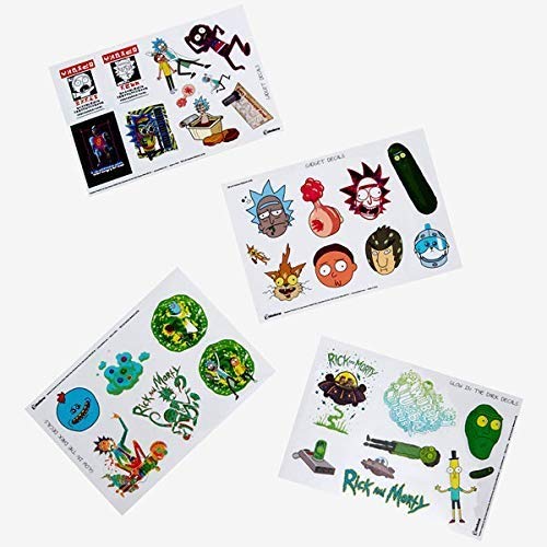 Rick and Morty - Adhesivos Impermeables Reutilizables para Gadget