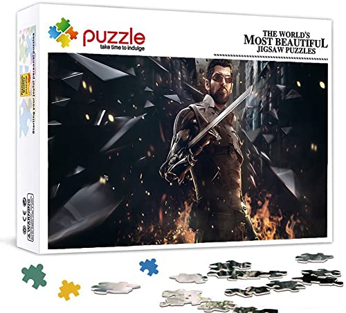 Rompecabezas De 1000 Piezas para Adultos Rompecabezas De Madera Videojuego Deus Ex Posteridad Jigsaw Puzzle De 1000 Piezas para Adultos Actividad Familiar Rompecabezas Juegos Educativos