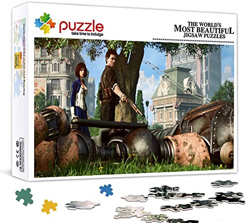 Rompecabezas De 1000 Piezas Rompecabezas De Madera para Adultos Videojuego Bioshock Infinite Póster Jigsaw Puzzle para Adultos Rompecabezas para Adultos, Adolescentes, Juguetes De Bricolaje