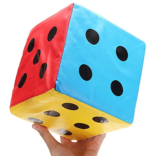 RONGXIANMA Juguete de Dados de Gran tamaño,20Cm Dados de Color Esponja Gigante Dados de Cuero de imitación Juguete de Juego de Seis Caras