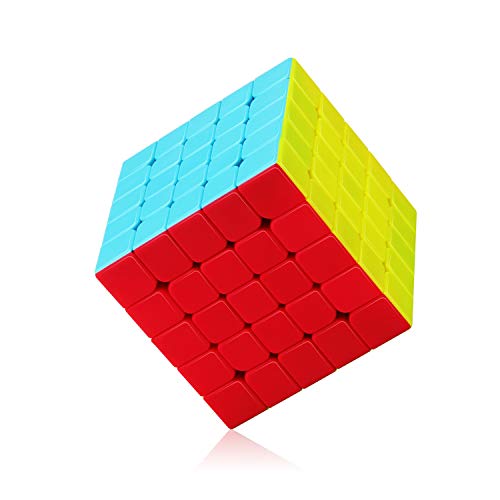 ROXENDA Cubo de Velocidad 5x5 Speed Cube 60mm - Torneado Suave y Rápido: Sólido, Duradero y Stickerless, Gira más Rápido Que el Original (5x5x5)