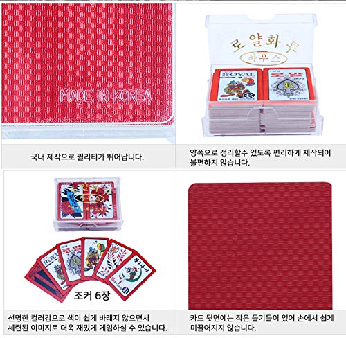 ROYAL Hwatu Juego de cartas de flores coreanas, Go-Stop Godori Luxury Hwatu (Min HWA Tu Hwato HWA para el juego de la casa real