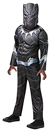 Rubies - Disfraz de Black Panther de gran calidad para niño, I-640909L, talla L