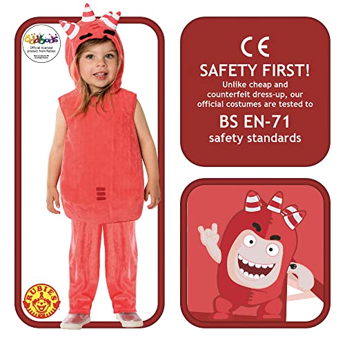 Rubies Disfraz Fuse Preschool, Oddbods, Infantil, Talla 2-3 años (301198-T