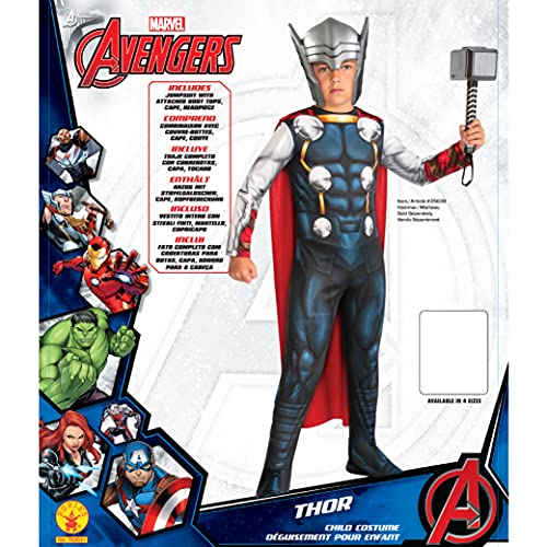 Rubies Disfraz Thor Classic, Marvel, Avengers, Talla XS, 3-4 años, para niños (702031-XS)