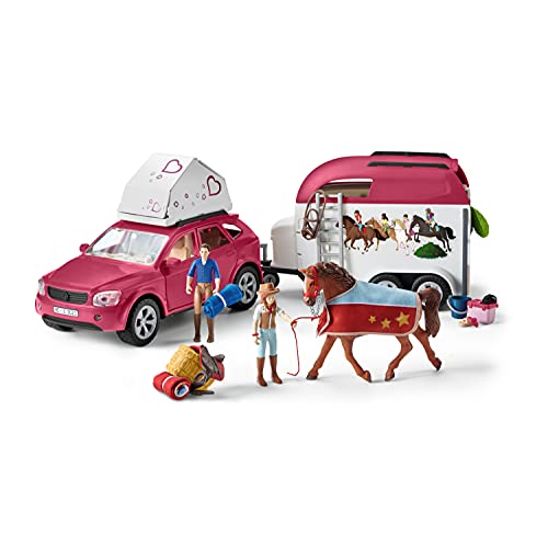 Schleich 42535 Playset - Aventura Coche y Remolque Caballos (Horse Club)