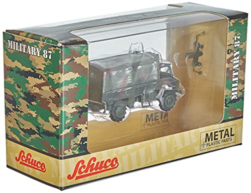 Schuco Unimog S404-Maqueta de Coche (Escala 1:87), diseño de Camuflaje (452652800)