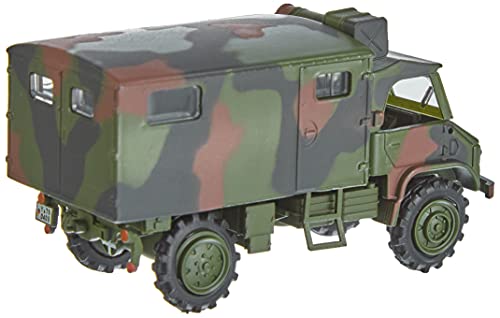 Schuco Unimog S404-Maqueta de Coche (Escala 1:87), diseño de Camuflaje (452652800)