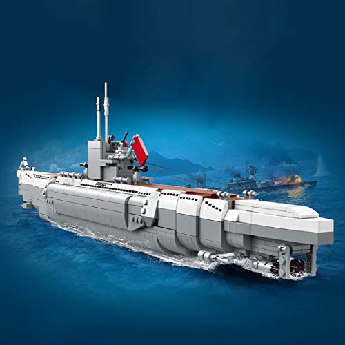 SEREIN U48 U-Boot - Juego de construcción de maquetas de submarina, 1035 bloques de construcción para maqueta de barco