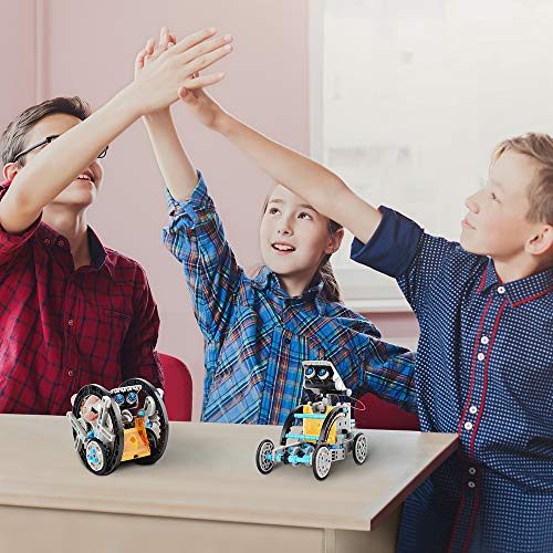 Sillbird Robot solar para niños a partir de 8 años, construcción 12 en 1, 190 piezas de juguete educativo regalo para niños y niñas a partir de 8, 9, 10 años, alimentado por energía solar