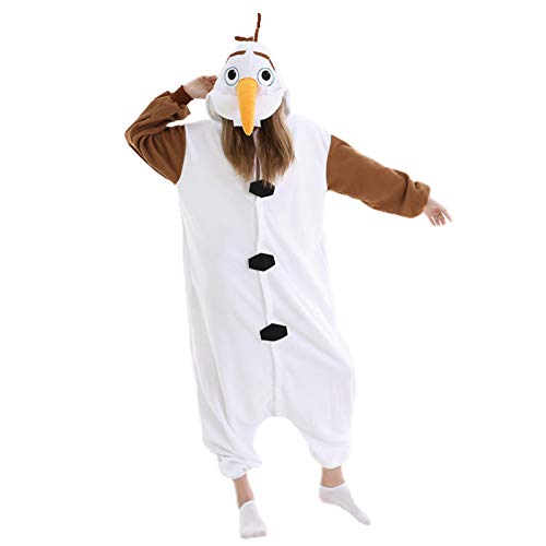 SIYUE Disfraz de Olaf para hombre y mujer, disfraz de Halloween, disfraz de carnaval, para adultos, carnaval, talla XL