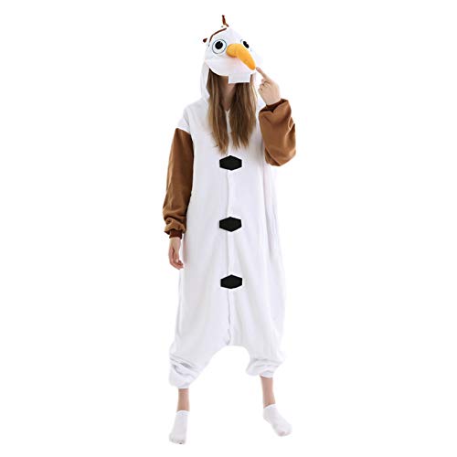 SIYUE Disfraz de Olaf para hombre y mujer, disfraz de Halloween, disfraz de carnaval, para adultos, carnaval, talla XL