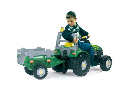 Smoby 33406 - Mega Tractor Stronger con Remolque