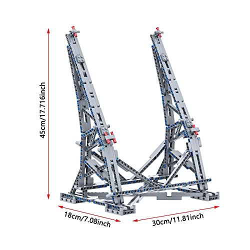 Soporte de exhibición Vertical para Modelo Lego 75192 Starship, Kit de construcción de Soporte Robusto Millennium Falcon, Adultos y niños - 407Pcs (Modelo Lego no Incluido)