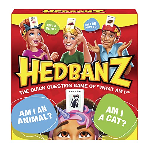 Spin Master Games Juego de adivinanzas de imágenes Hedbanz para niños y familias